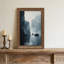 Voiliers à la dérive à travers Misty Canyon Waterscape Art Print-264040640