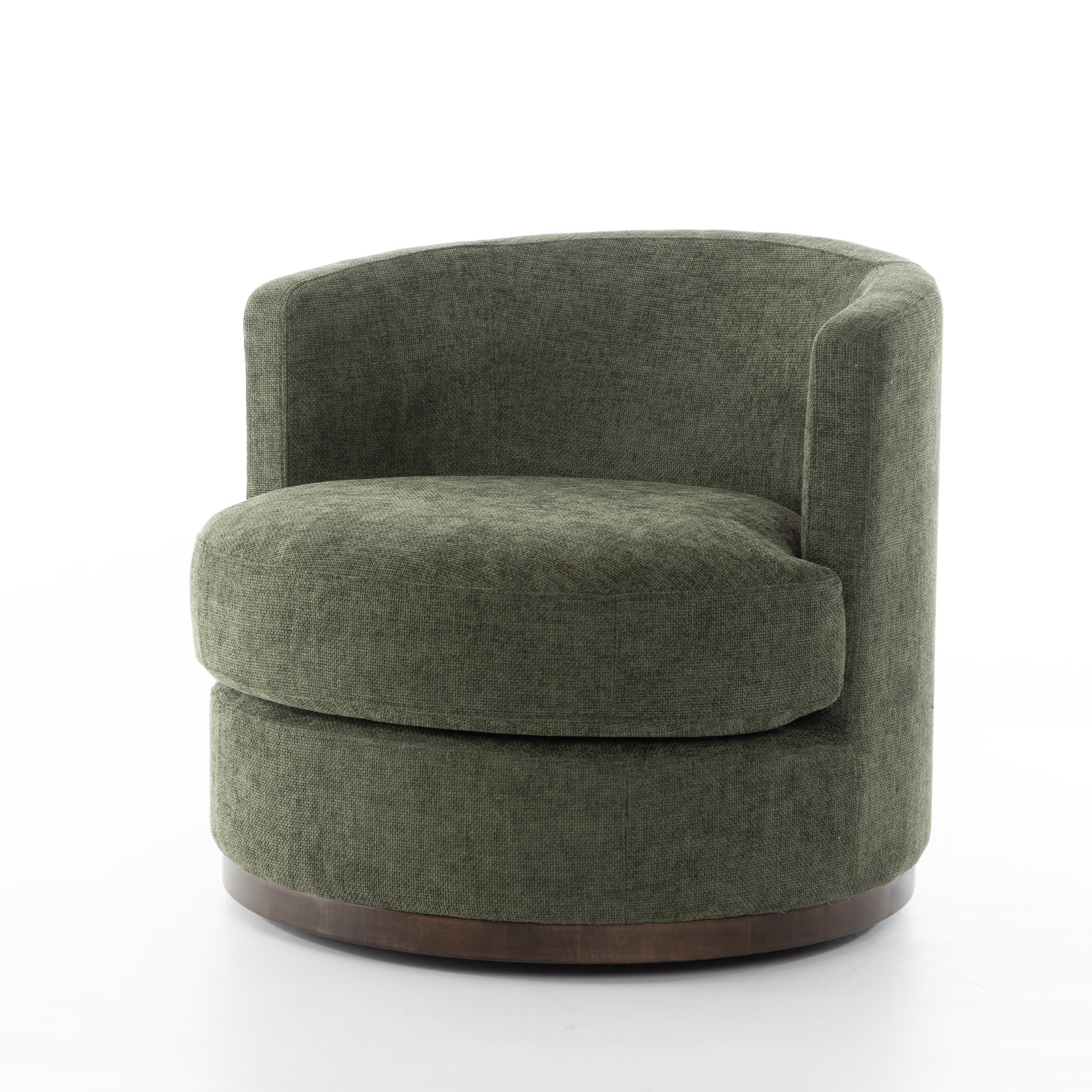 Arabella Swivel Barrel Chair, Juniper Performance Chenille