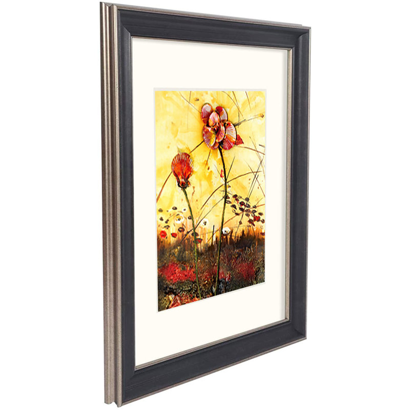 Cadre photo Boughton, 8" x 10", Argenté / Brun
