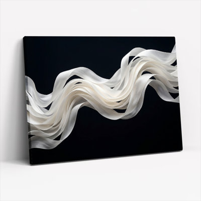 Flowing Fabric Canvas Wall Art Oil Painting Print Set Of 1
