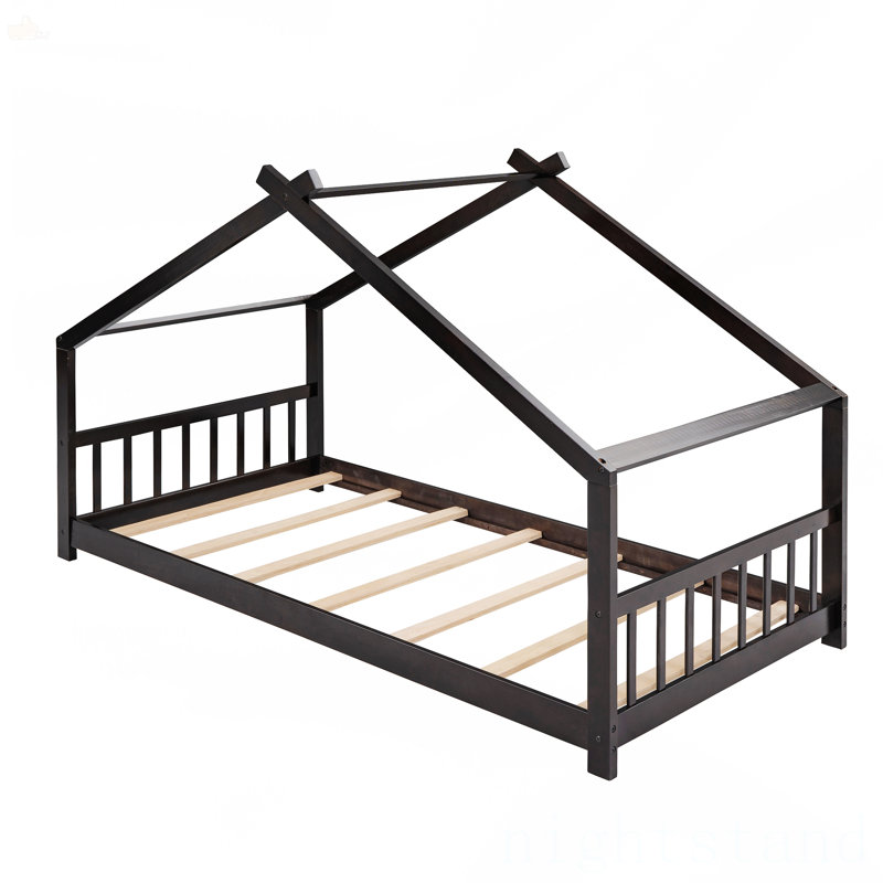 Lit en forme de maison, Simple