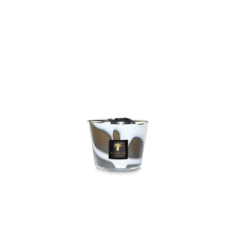Stones Agate Candle, 3.9" H x 5.07" W x 5.07" D