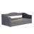 Twin Size Upholstered Daybed with Trundle and USB Charging Design, Sturdy Wood Slat Support, Wood Bed Frame for Bedroom/Guestroom/Dorm,Plush Velvet Fabric