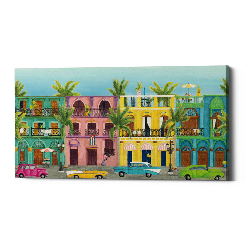 Havana I - impression sur toile tendue, H 20 po x l 40 po x P 1,25 po