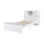 Lit plateforme simple blanc avec tiroirs et tête de lit bibliothèque-1988362349-1988362322