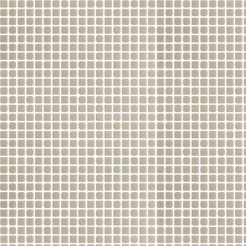 Venini .5" Mini Square Frosted Glass Mosaic Tile, Beige