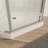 Frameless Modern Pivot Shower Door With Chrome Finish For Sleek Bathroom Design