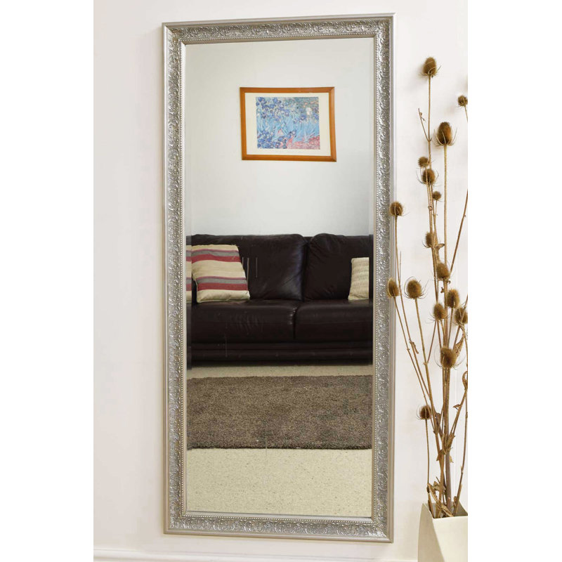 Algoma Wood Flat Mirror, Silver