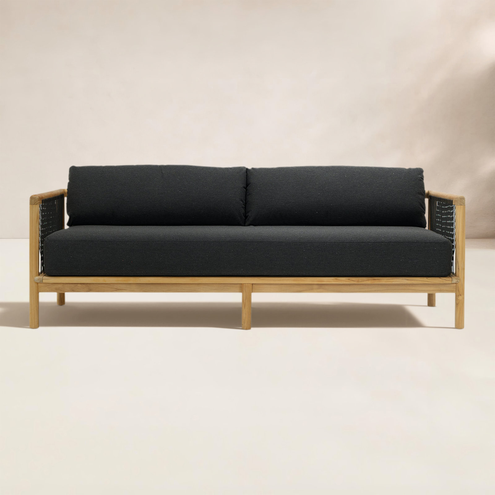 Reel Collection 82" Sunbrella® Patio Sofa, Sunbrella Heritage Char
