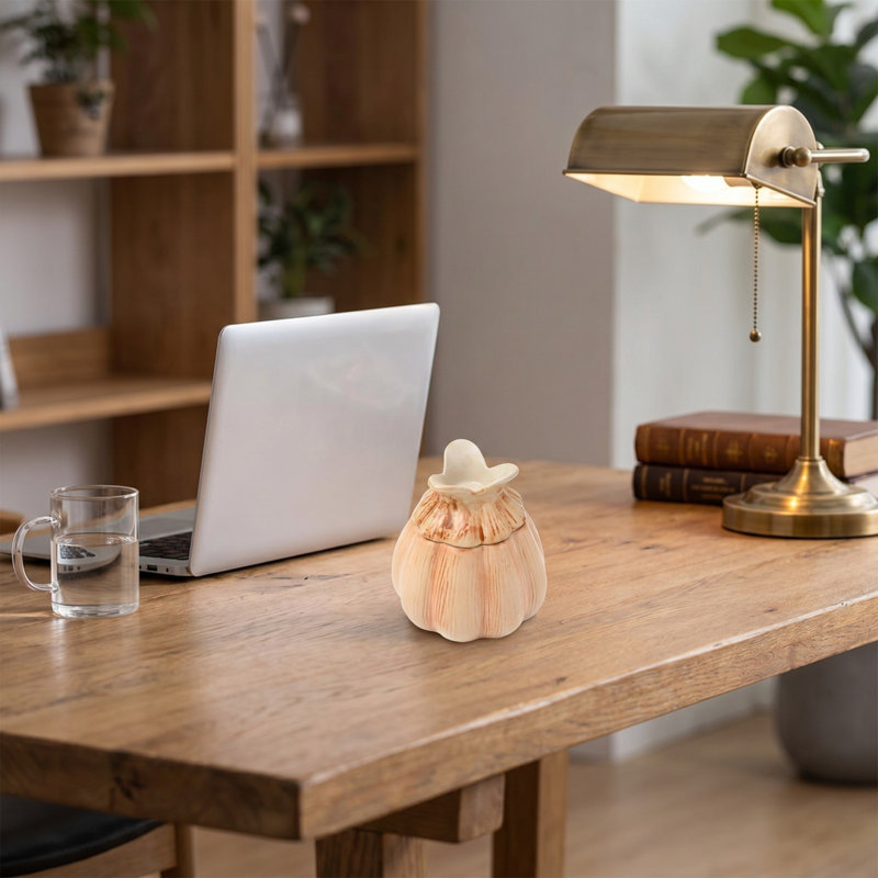 Pot à couvercle en céramique utilisé comme cendrier ou vase décoratif, B