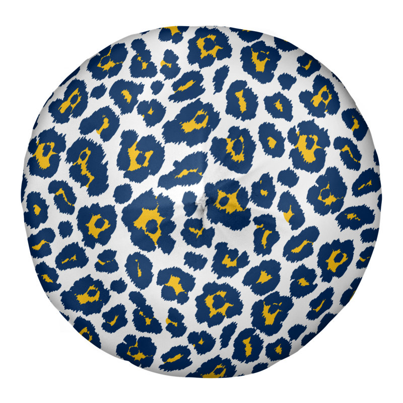 Housse et insert de coussin capitonné Flash, H 26 po x l 26 po x P 4 po, Blanc / Bleu / Jaune