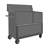 46.25'' H x 66.12'' W Utility Cart with Wheels