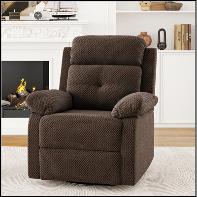 Fauteuil inclinable et pivotant compact pour adultes, parfait pour les petits espaces et un confort maximal dans les chambres et les salons