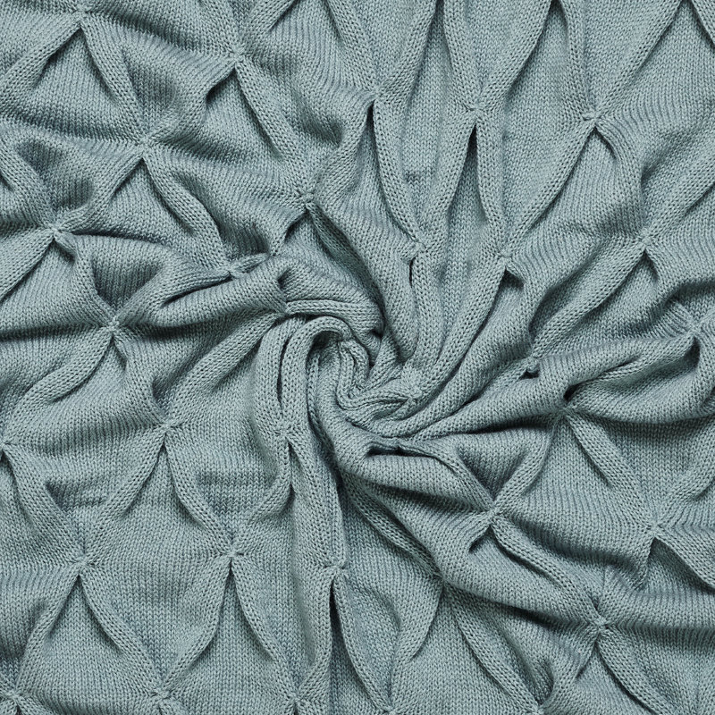  Embellished Throw, Blue