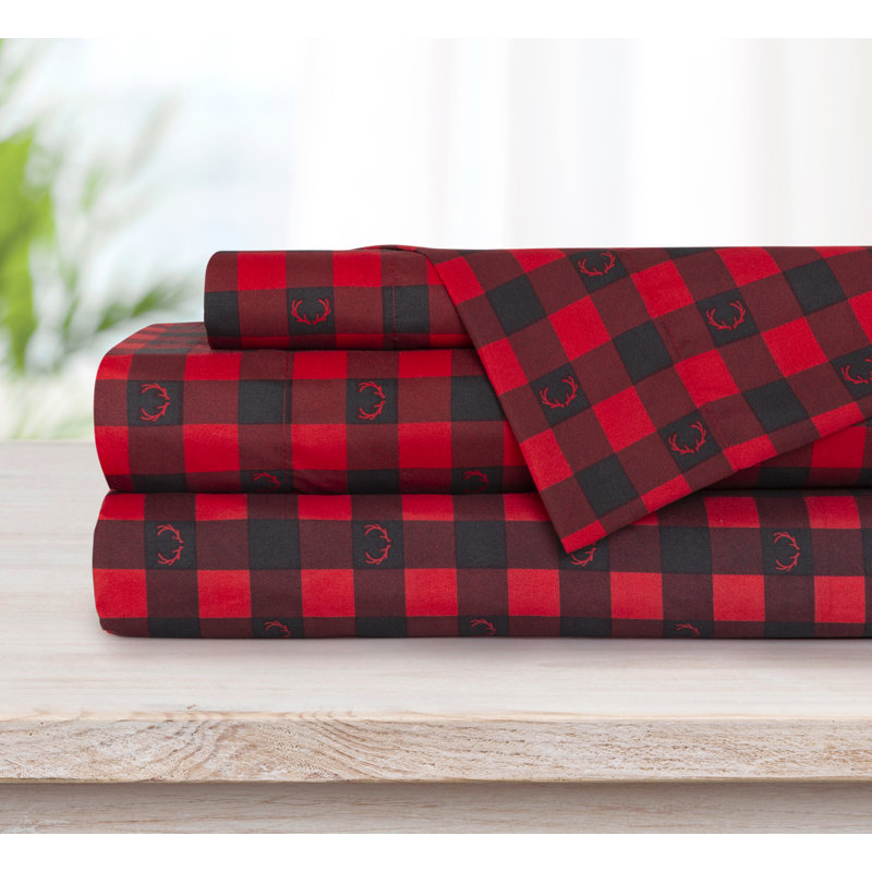 Ensemble de draps à carreaux 