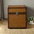 Small Yellow Retro Distressed Fabric Accent Trunk