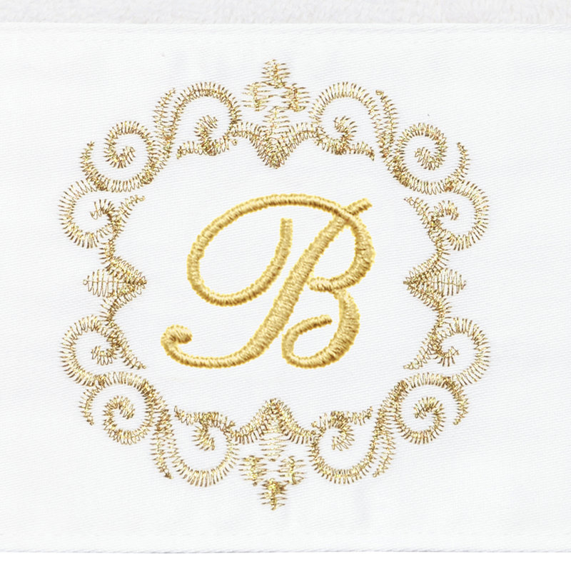 Winston Porter 100% Turkish Cotton MONICA 2PC Embellished Hand Towel Set, B