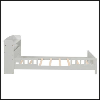 Twin Bed With Bookcase Headboard