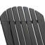 Chaise pliante en bois gris foncé - pour l'ambiance rustique extérieure gris, avec flair