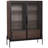 51.2'' Freestanding Display Cabinet With 2 Storage Drawers, Pantry With Glass Doors & LED Lighting, Curio Cabinet With 4-Tier Adjustable Shelves For Living Room, Kitchen, Office-108279807