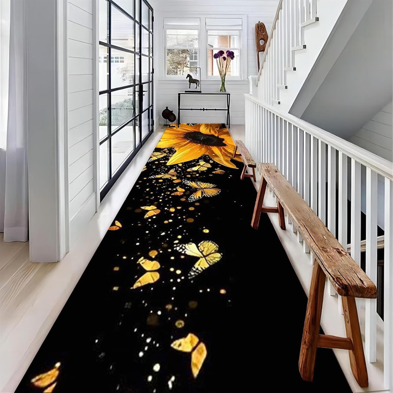 Floral Machine Tufted 120cm X 60cm Area Rug