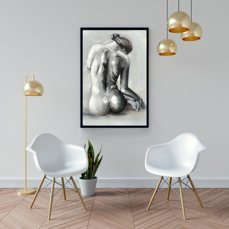 " Nude Woman From Behind ", 36" H x 24" W