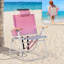 Chaise de plage rose en aluminium-926564066