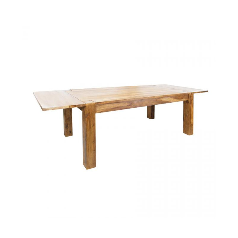 Granby Solid Wood Dining Table, 90 cm W x 160-240 cm L, Honey
