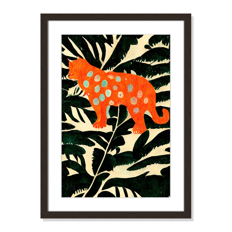 «Jungle» par Treechild, Noyer à grain ouvert, L 17 po x H 23 po, Imprimé mat