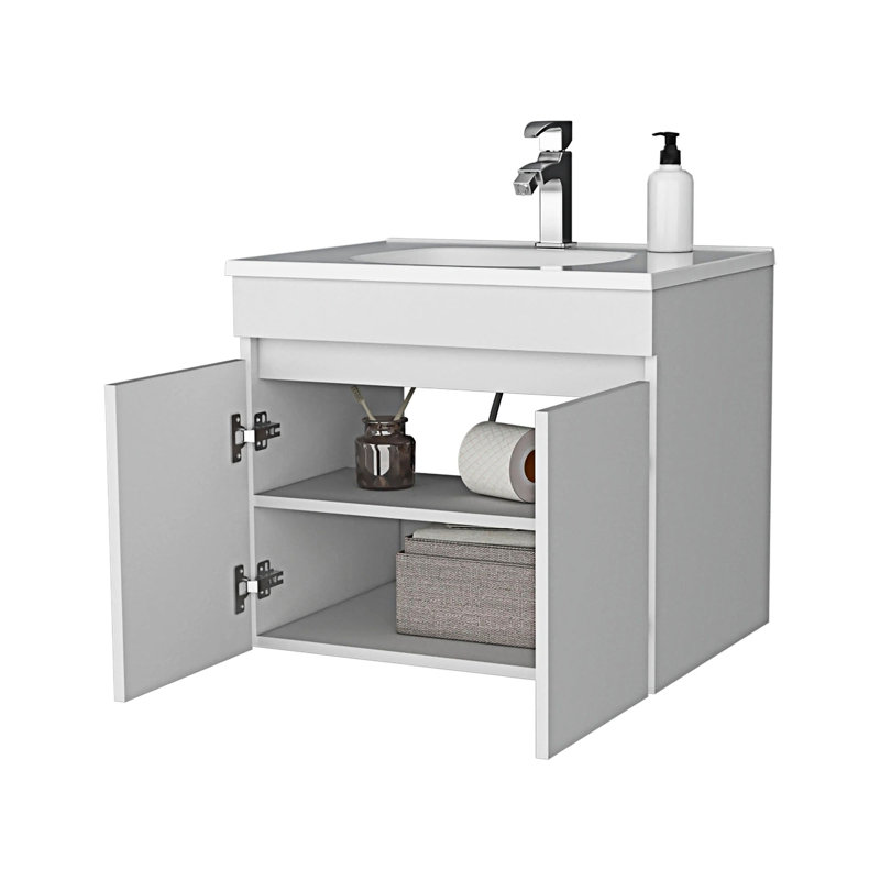 Coiffeuse avec portes, Blanc