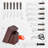 Costway 15 Piece Stainless Steel Knife Block Set