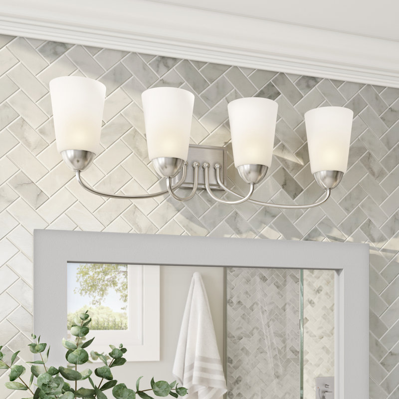 Berben 4 - Light Dimmable Vanity Light, Brushed Nickel