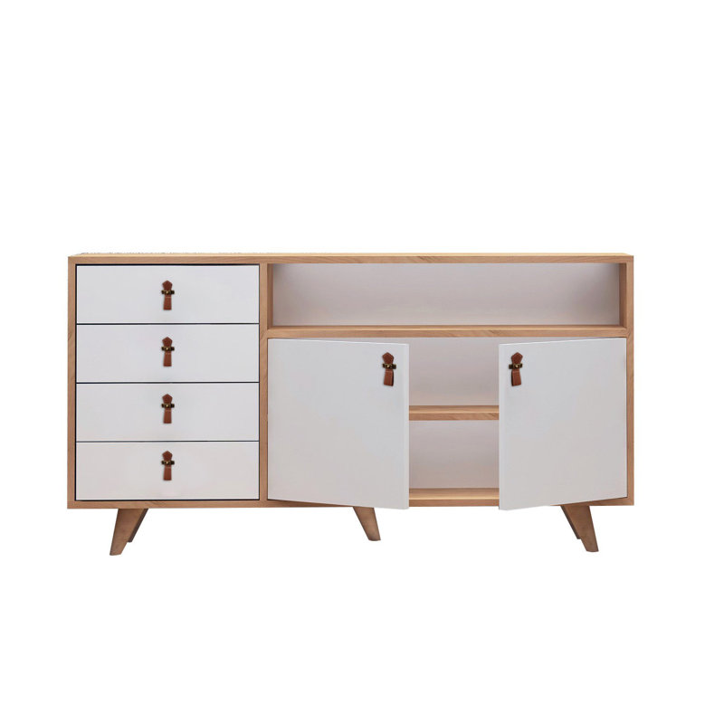 Buffet 4 tiroirs 55,1 po de largeur