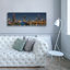  «Chicago Nighttime Skyline 2» par Epic Portfolio, art mural sur toile, 60 po x 20 po