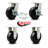 4 Piece Heavy Duty Phenolic Caster Set