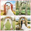 208cm Wooden Wedding Arch – Large Balloon Arch Backdrop Stand, Wood Arch Arbor Arch Frame for Wedding, Proposals, Valentine's Day, Garden Decoration