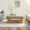 Grand repose-pieds rembourré Modern Farmhouse