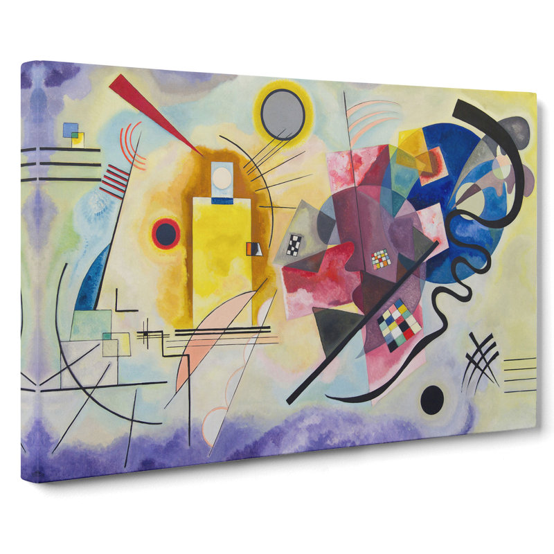 Yellow-Red-Blue by Wassily Kandinsky - Wrapped Canvas Painting, 50cm H x 76cm W x 3cm D