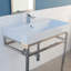 Aquasei Porcelain 31.75" Dual Mount Bathroom Sink with Overflow-66420738