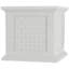 Boîte à fleurs en faux rotin 14,65 po Pure Garden, blanc-1007708061