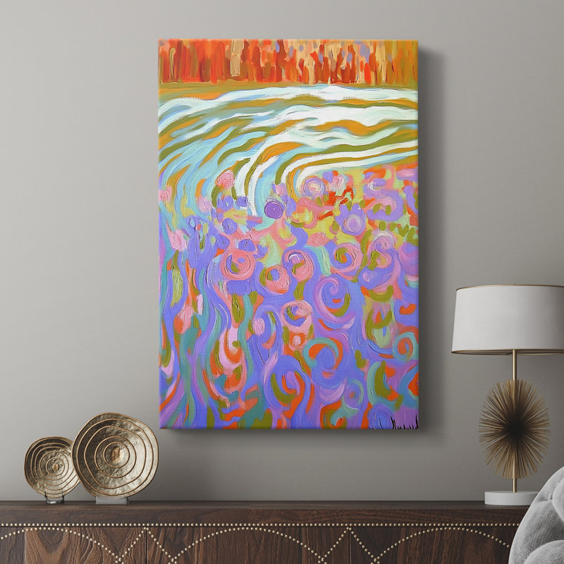 ABSTRACT Series DCCV -Custom Wrapped Gallery Cavas, 18" H x 12" W
