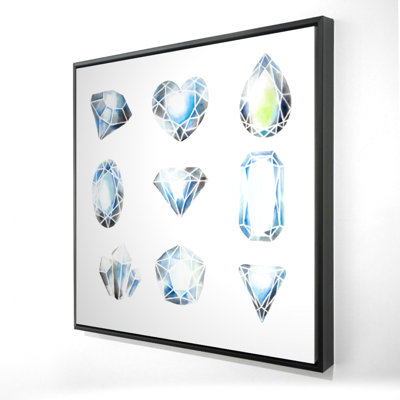 Crystals Print On Canvas