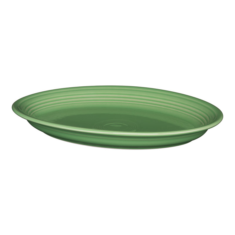 Plat de service ovale Fiesta Serveware, Prairie, H 1,75 po x l 13,62 po x L 13,62 po