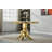 44.88" Round Dining Table Set for , Kitchen Table with Faux Marble Top, Dining Room Table & Velvet Chairs with Stainless Steel Pedestal, Piece Dining Table Set-780816253-780816226-780816228