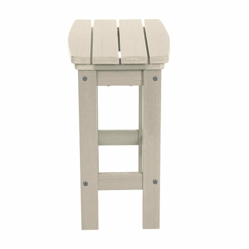 Tabouret de bar Arbnora, Blanc délavé