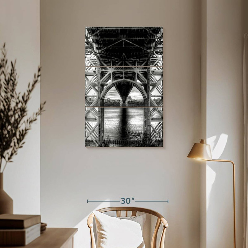 Lilie au-dessous du pont George Washington, H 57 po x l 36 po