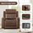 37" W Genuine Leather Dual-Power Recliner-116105050