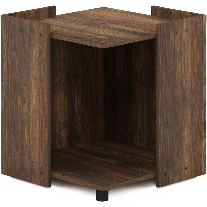 Multipurpose End Table With Storage, Columbia, Brown