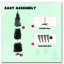 Arbre de Noël crayon avec base robuste
