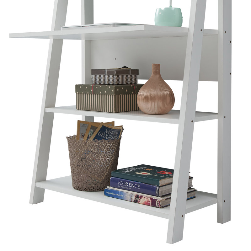 TIVA LADDER BOOKCASE, 84.2 cm x 17.5.4 cm x 36.7 cm, White
